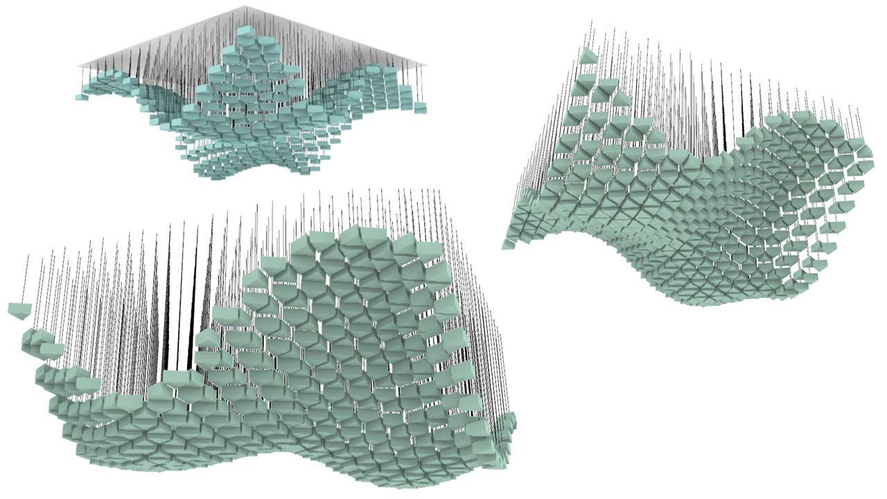 Point Projection for Wavy Ceiling Design
