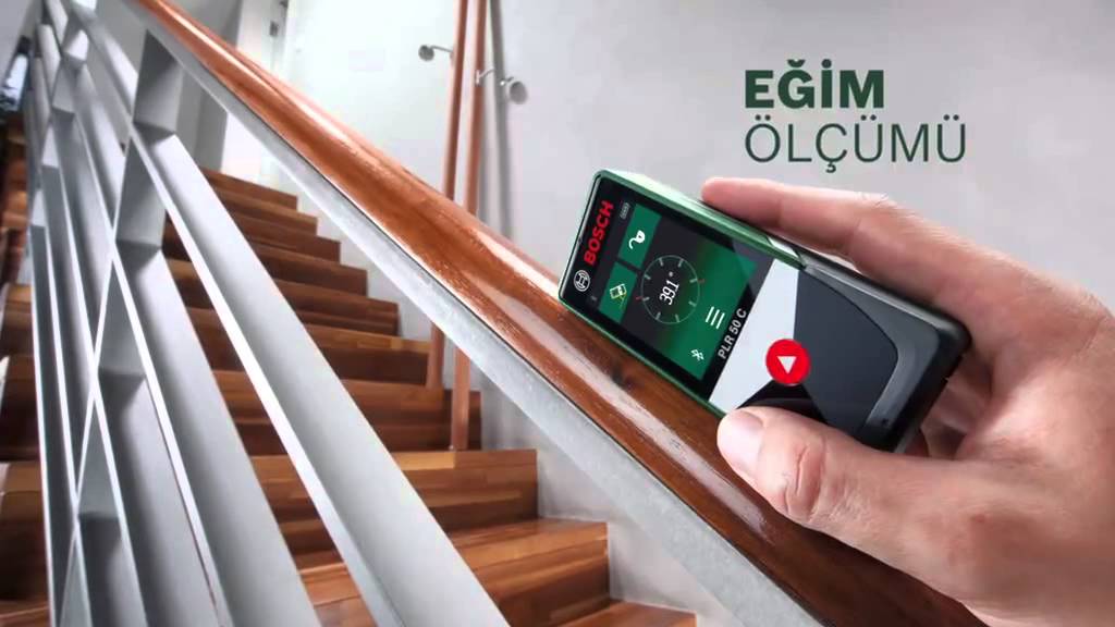 BOSCH PLR 50 C Bluetooth'lu Lazer Metre