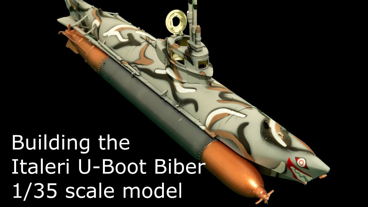 U-Boat Biber submarine (Italeri 5609) - 1/35 scale model