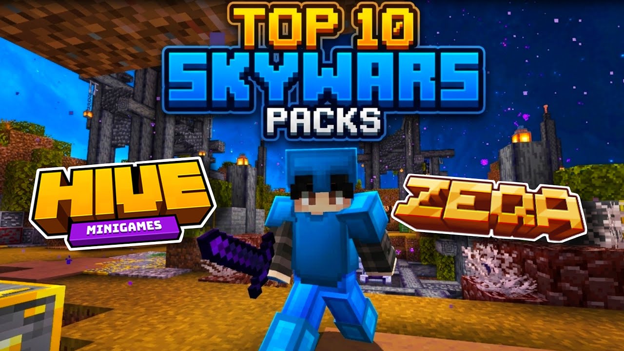 TOP 10 MCPE Texture Packs That Make You BETTER at SKYWARS