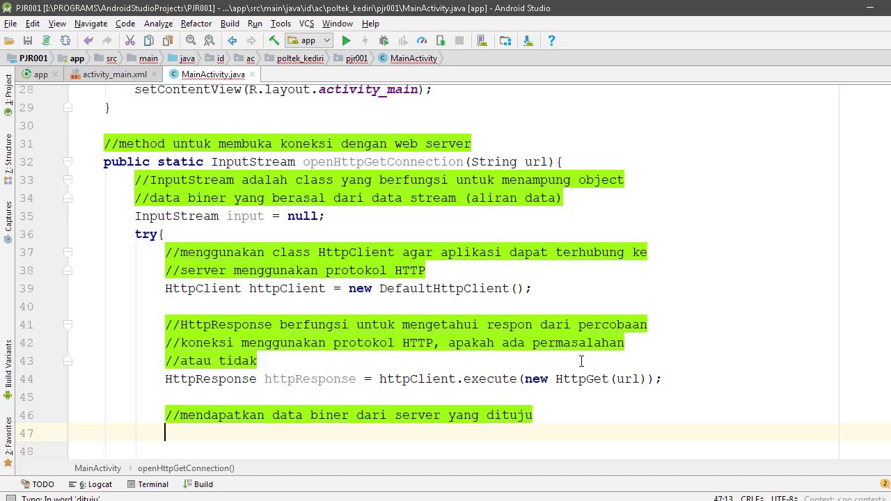 Android Tutorial Part 1 - Downloading picture from web server