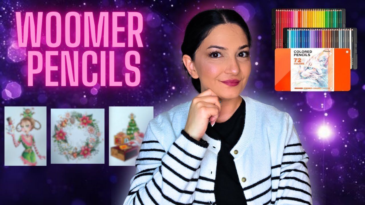 Woomer Colored Pencils Surprised Me | Real Coloring Test & 3 Finished Pages