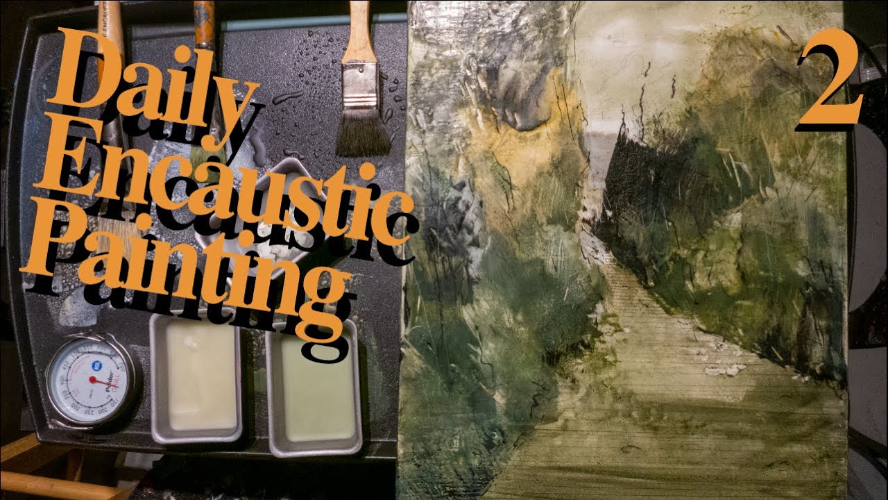 Encaustic Painting - Landscape - Mixed Media Video 2