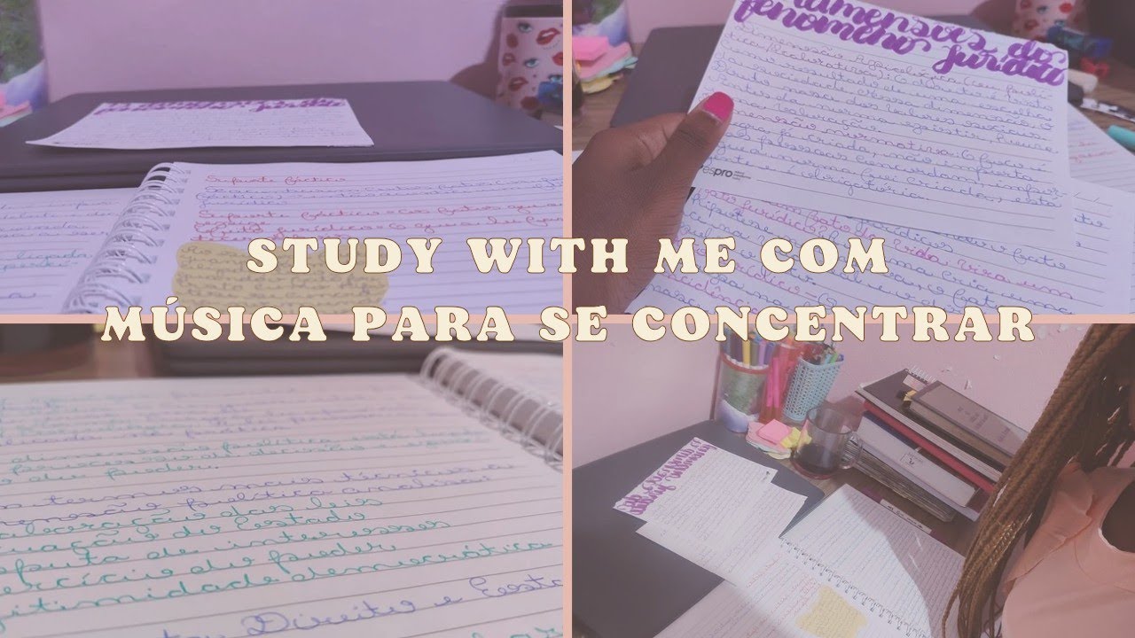 STUDY W/ ME COM MÚSICA PARA CONCENTRAÇÃO📒