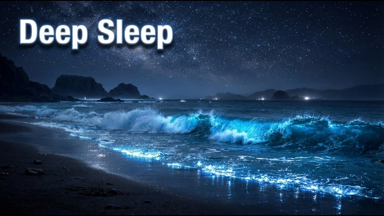 Ocean Waves White Noise for Sleep | 10 Hours Black Screen