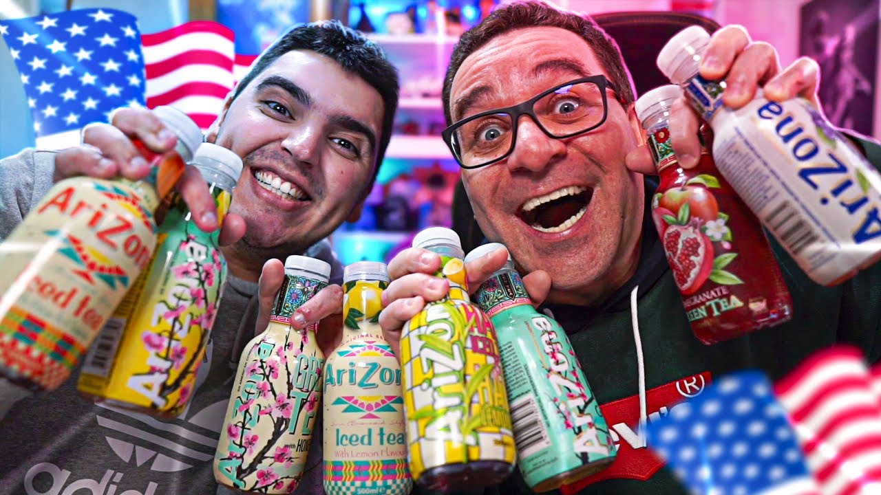 PROVEI VÁRIOS ICE TEA DO ARIZONA 🇺🇸 USA 🍋🍇🍑