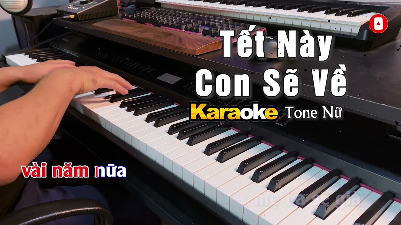 Tết Này Con Sẽ Về Karaoke Tone Nữ | Anh Tú | Tuấn Lê Piano