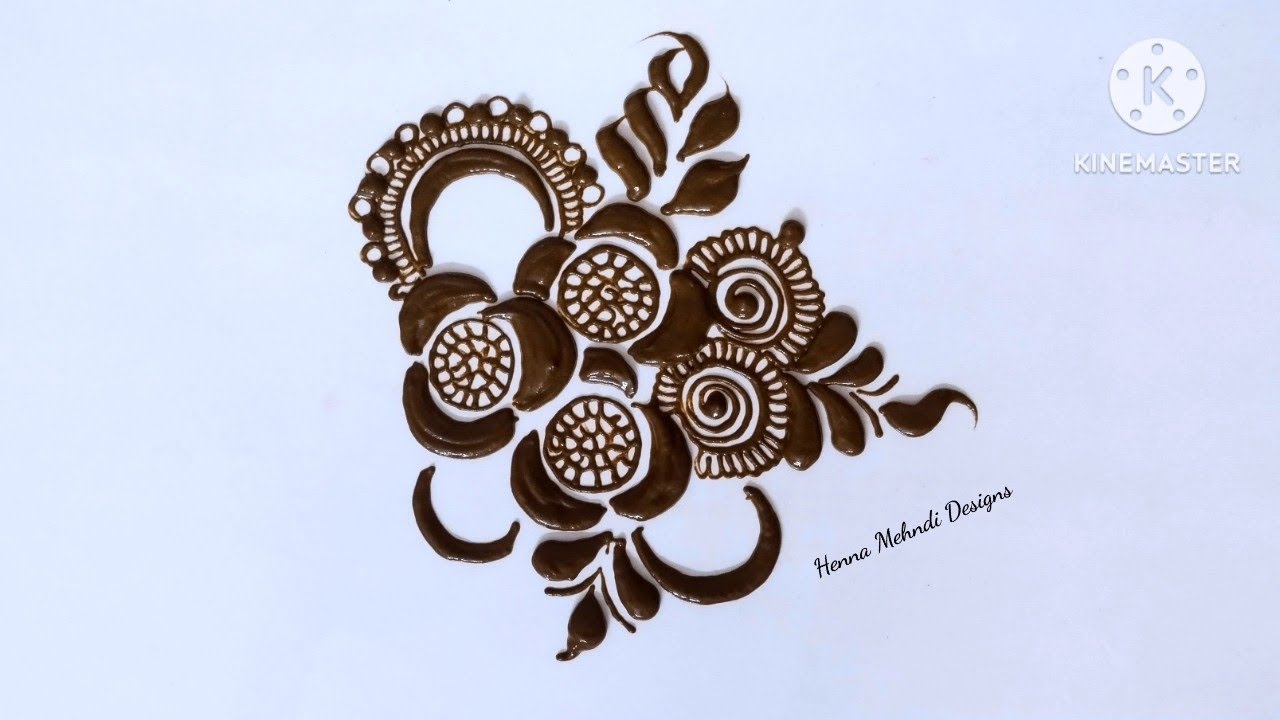 Beautiful flower mehndi design | Easy henna design | Latest beautiful stylish mehndi design
