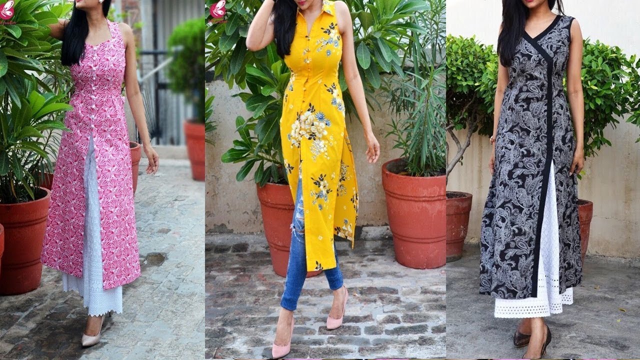 Front Slit Kurti || Slit Kurti Designs 2019 || Slit Kurti Designs