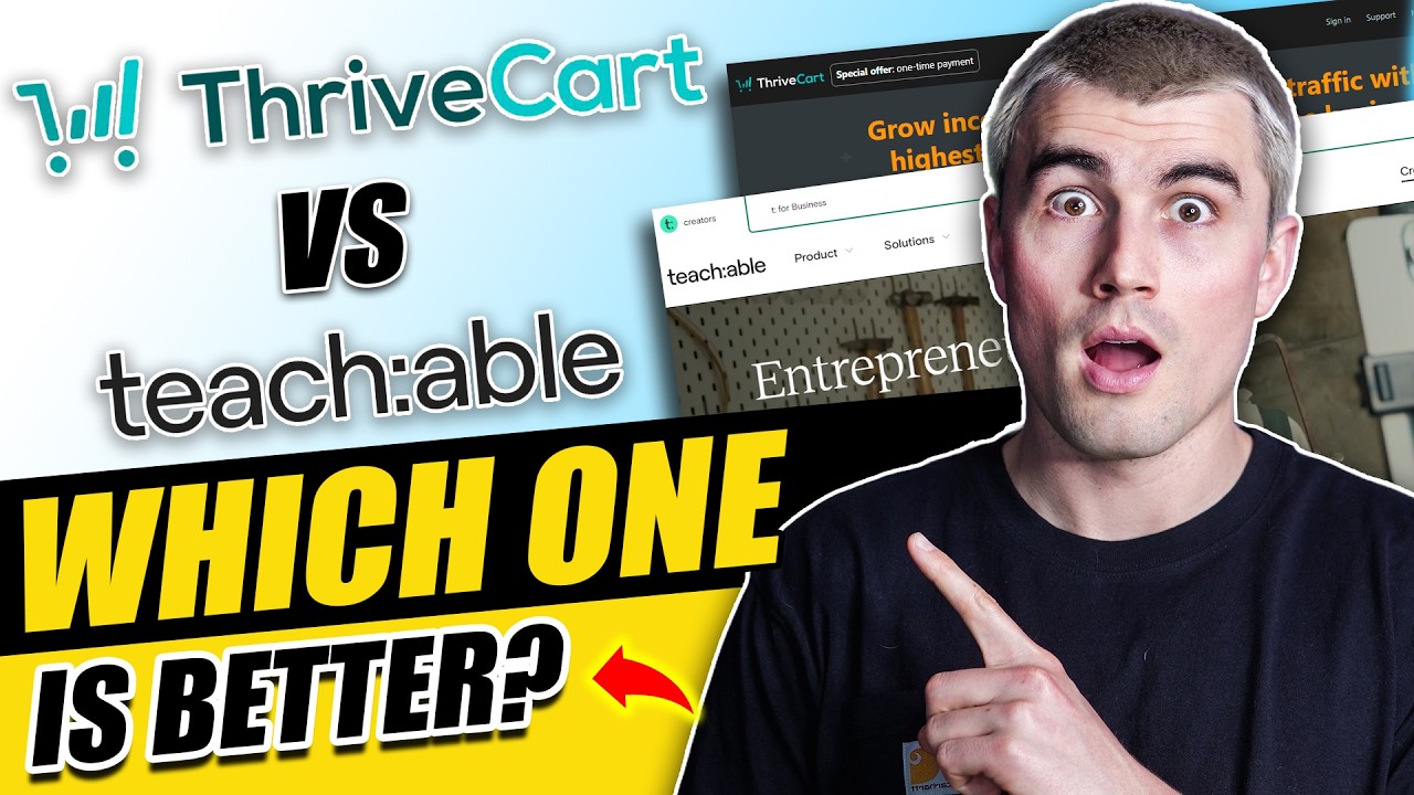 ThriveCart vs Teachable: In-Depth Comparison (Features, Pricing, Pros & Cons)