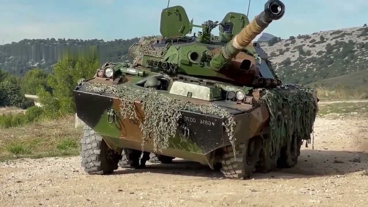 Top Gear AMX 10 RC flaunts its hydro-pneumatic suspension.