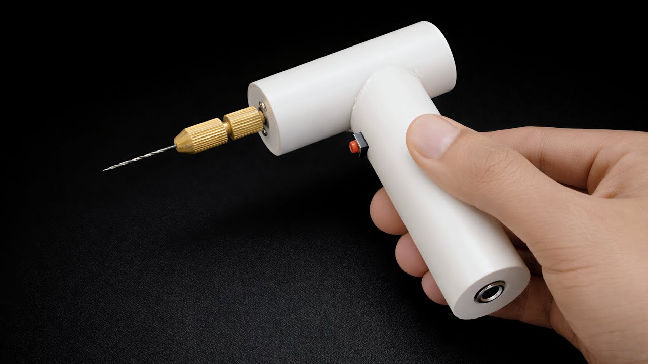 How to Make Powerful Mini Drill | Trimmer Motor से ड्रिल मशीन कैसे बनाएं | DIY Mini Drill Machine
