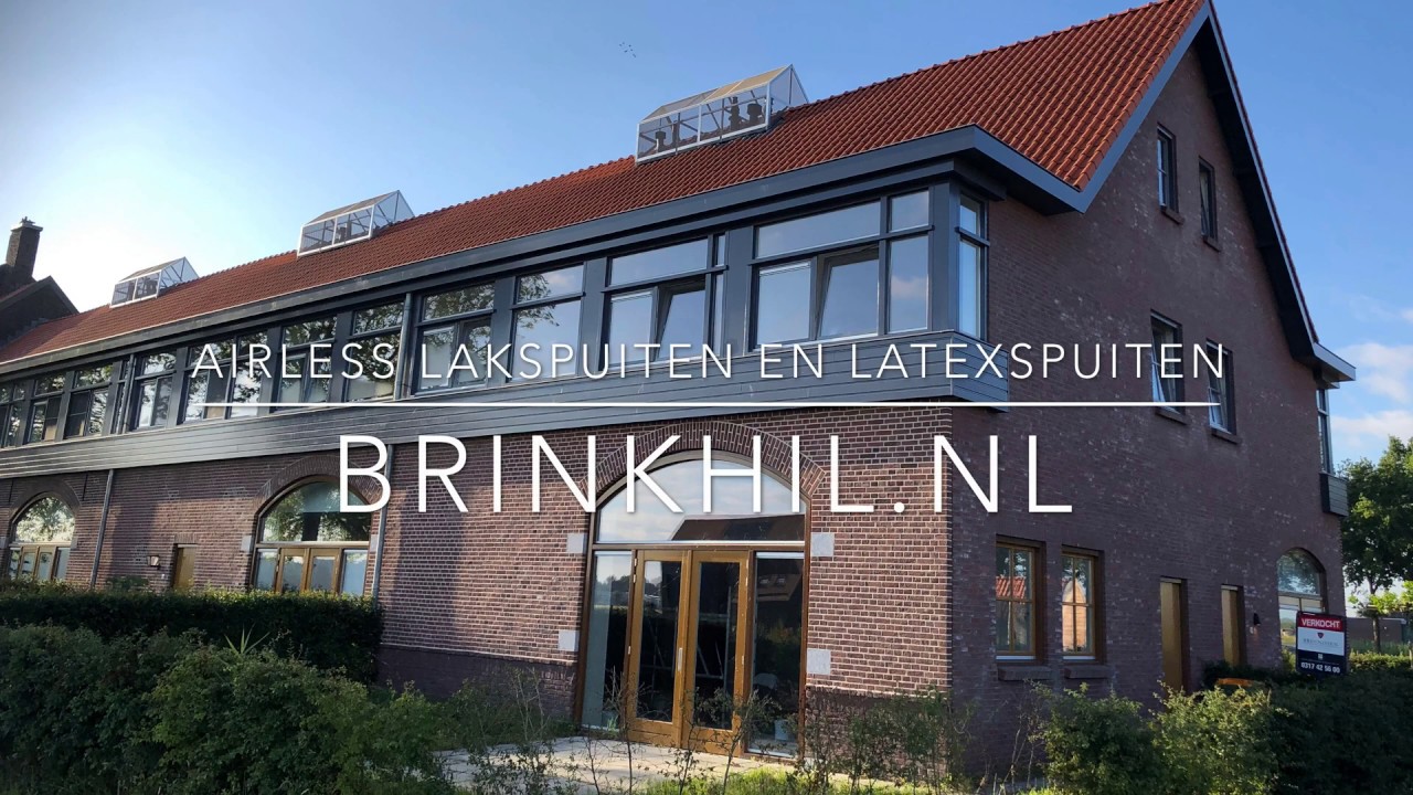latex spuiten en lak spuiten van een mooie nieuwbouw woning