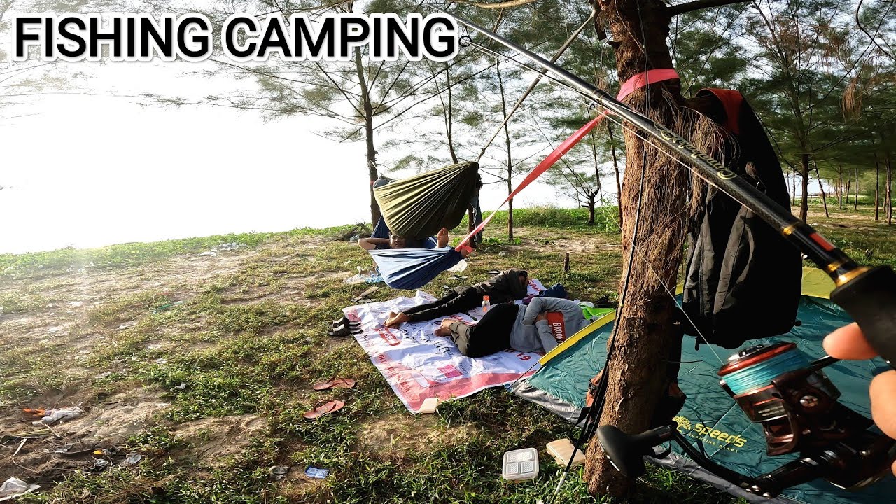 PERTAMA KALI TRIP MANCING DAN CAMPING DI PANTAI TANAH MERAH SAMBOJA