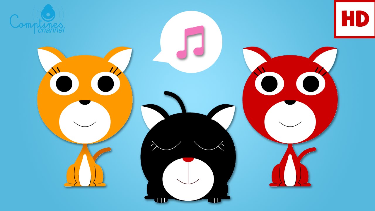 Trois petits chats | ♫ Comptines et chansons classiques & Comptines maternelles pour bébé