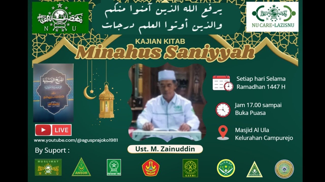 Live Ngaji kitab Minahus Saniyyah