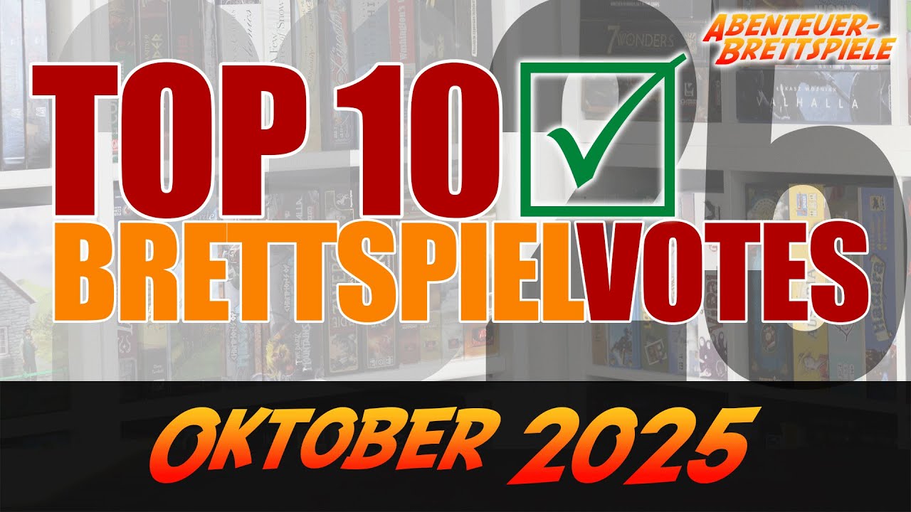Die 10 beliebtesten Brettspiele im Oktober 2025