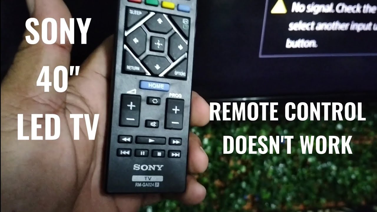 HOW TO FIX SONY 40 INCH SMART LED TV REMOTE CONTROL DOESN'T WORK