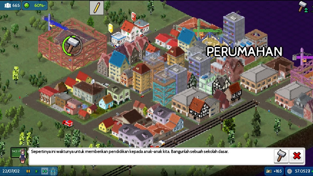 KEMAJUAN PUSAT KOTA NUSANTARA. ( GAME THETOWN ) 