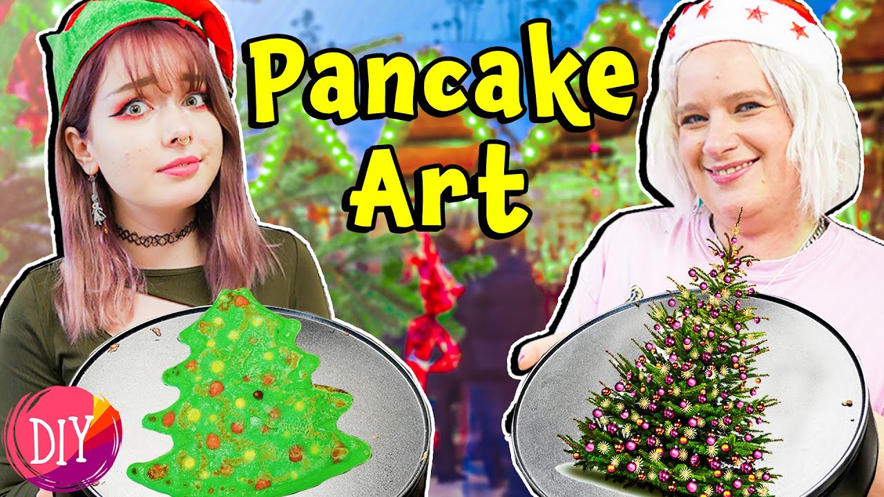 X-MAS PANCKE ART 🎄 EVA VS KATJA 🎄 WER MALT BESSER?!