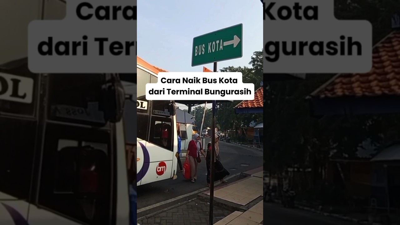 Cara Naik Bus Kota dari Terminal Bungurasih Surabaya #bus #transport #travelvlog #fyp #shorts
