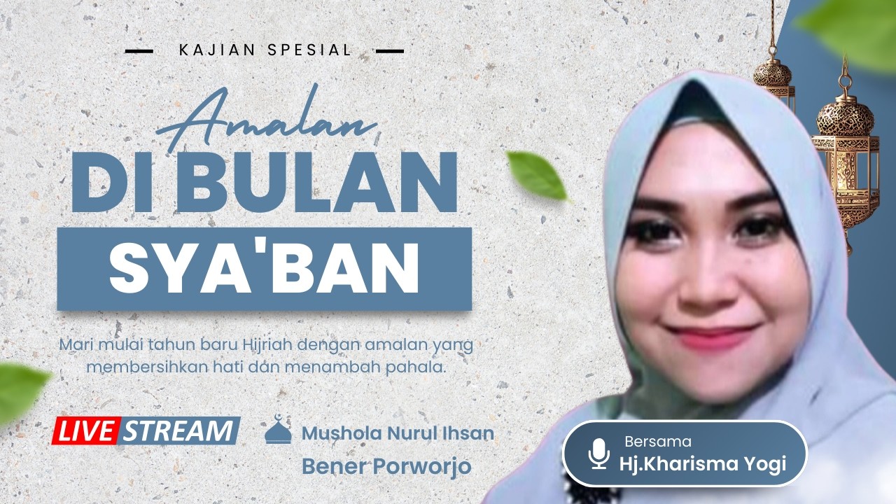 Pengajian Ruwahan Bareng Hj.Kharisma Yogi dari Mediun di Kamijoro Bener#kharismayoginoviana2026