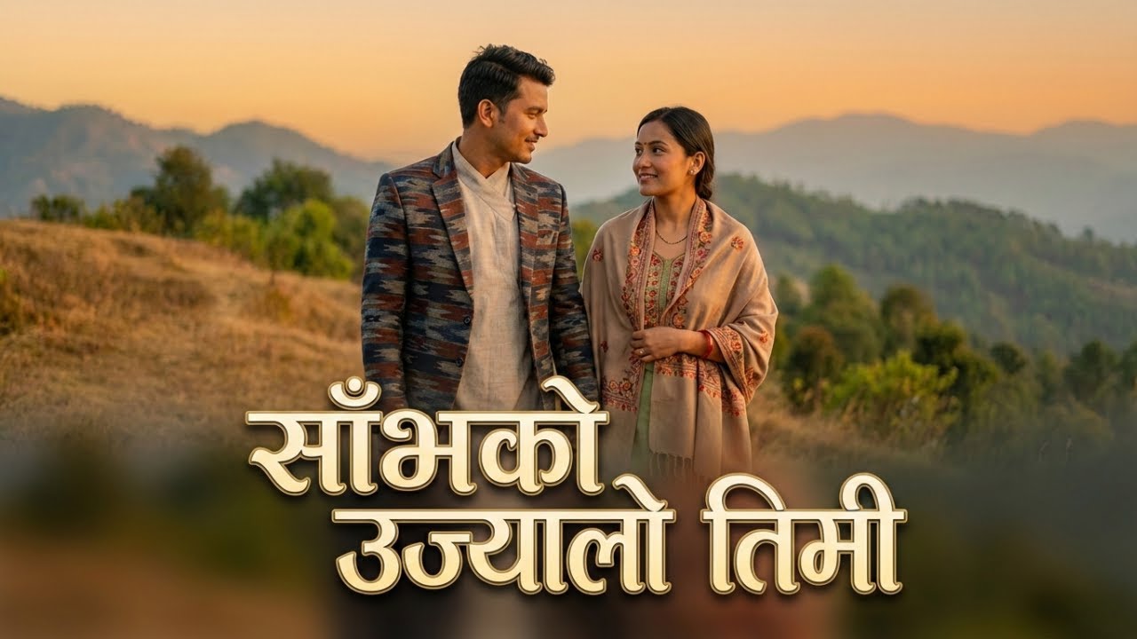 साँझको उज्यालो तिमी | New Nepali Romantic Song 2025 | Madal Guitar Love Song