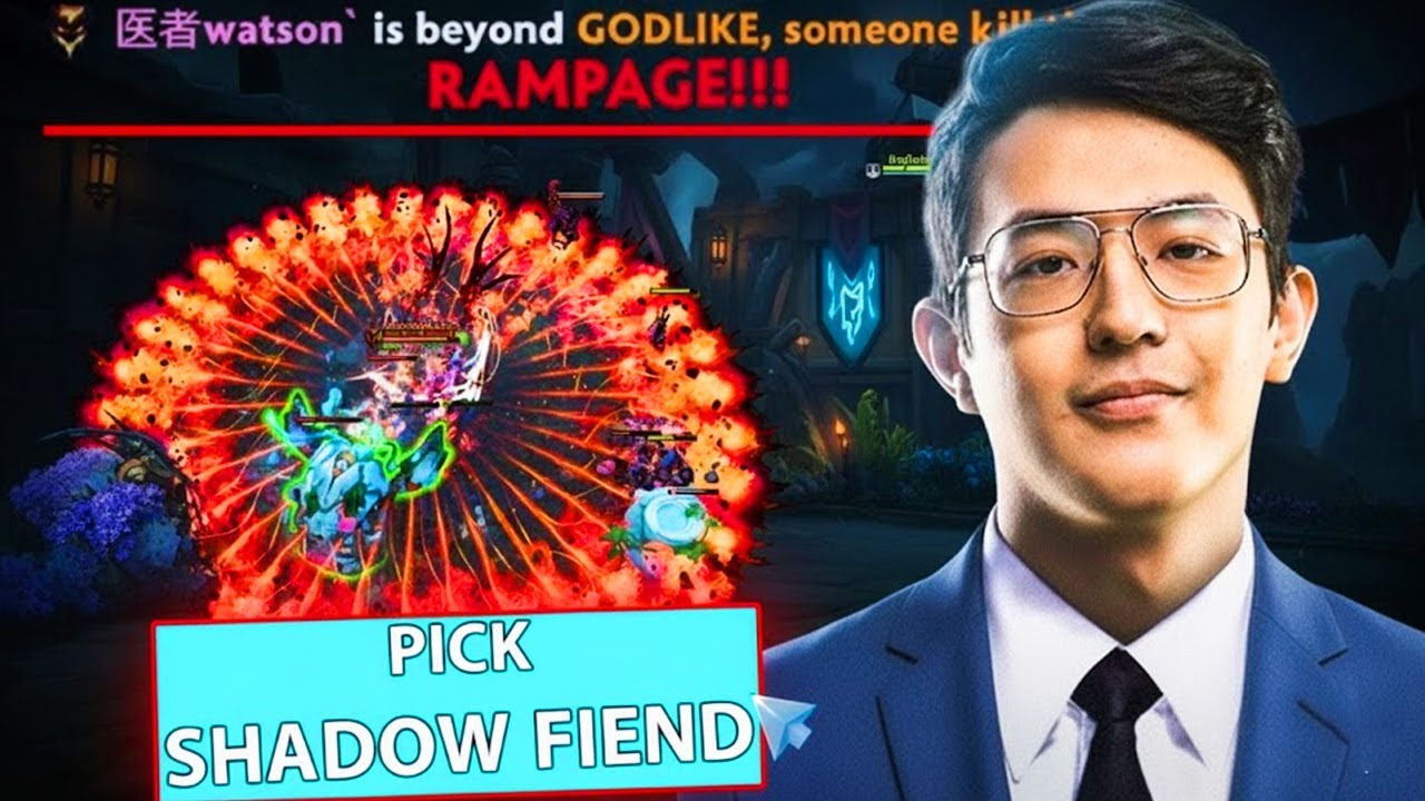 Watson Goes CRAZY on Shadow Fiend &ndash; DOUBLE RAMPAGE GUIDE !