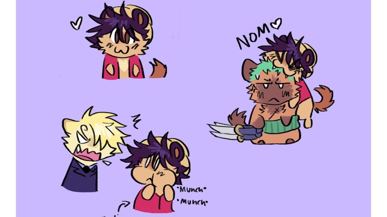 One Piece but Everyone’s an Animal! 🐵🐱🦁 | One piece comic dub | Artist:@blixxkixx #onepiece #ycomics