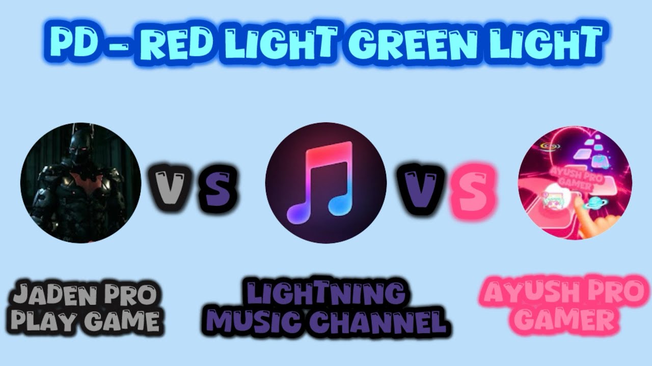 Tiles Hop | PD - Red Light Green Light | Me vs @LightningMusicChannel vs @ayushplaystileshop 