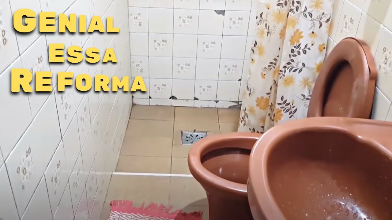 Incr&iacute;vel Reforma Total e Completa Em Banheiro Antigo! Assim vc nunca viu!