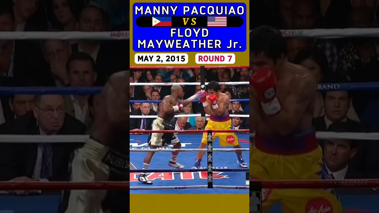 Manny Pacquiao 🇵🇭 VS 🇺🇸 Floyd Mayweather Jr. | May 2, 2015 | ROUND 7