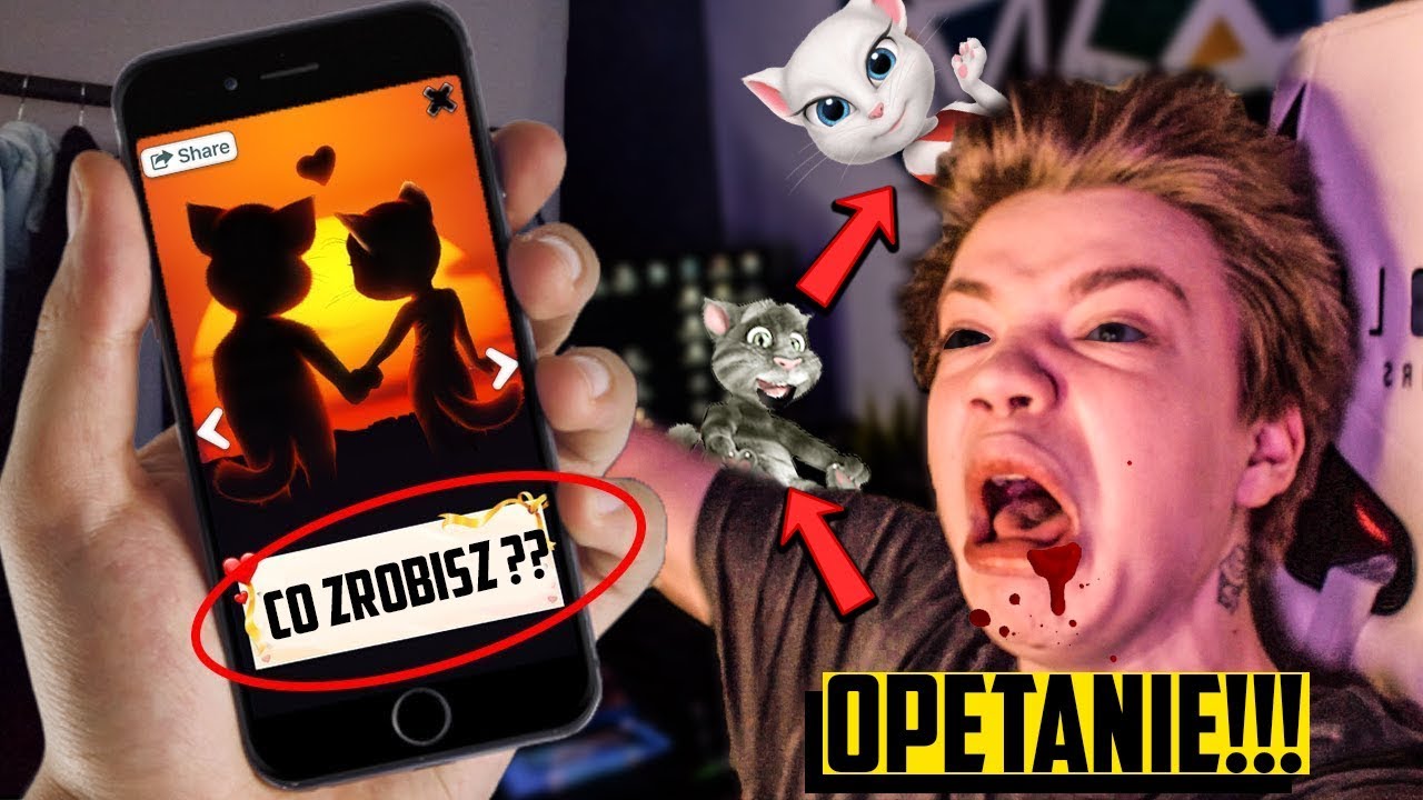 NIE CZYTAJ LISTÓW MIŁOSNYCH MY TALKING ANGELI I TOMA O 3 W NOCY!!! *OPĘTANIE*