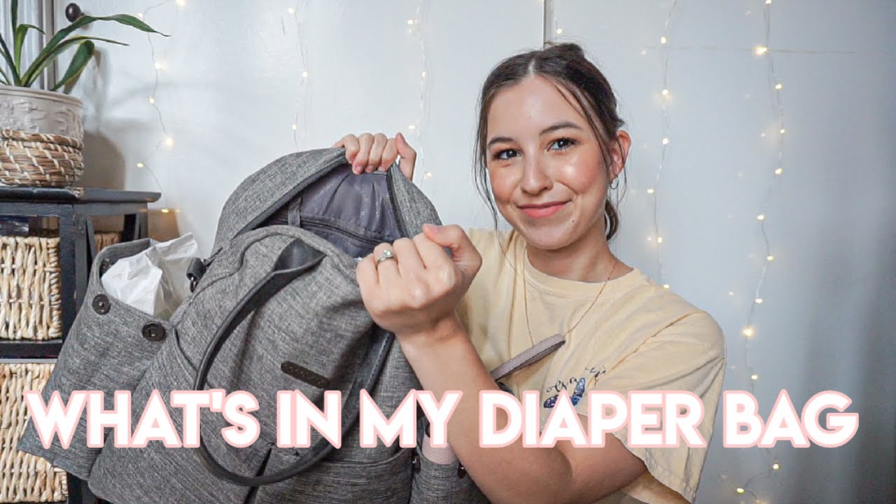 WHAT'S IN MY DIAPER BAG | infant + toddler, essentials and organization | nanobebe diaper bag