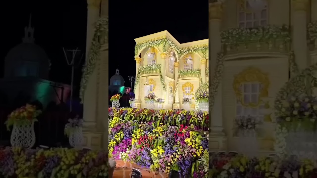 best wedding new model Bada fibre wala stage decoration kaise kiya Jata Hai Idea detailing wala 2025