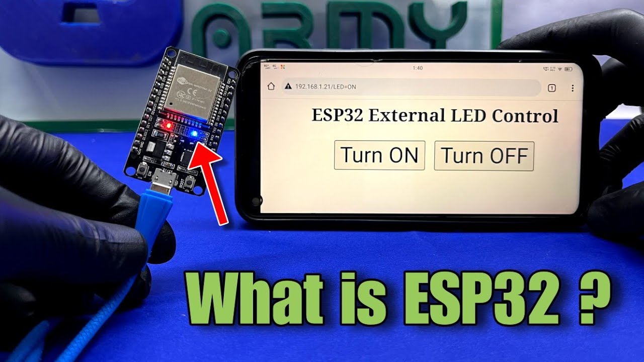 Control ESP32 Inbuilt LED with Web Server via WiFi! 🌐💡 (Live Demo)