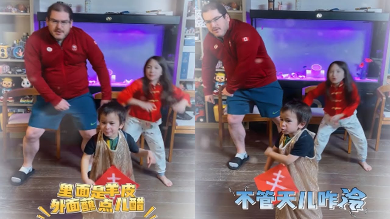 我們壹家有可能要上春晚，事還沒定呢這三人把節目排完了#達鐵姐弟的日常#搞笑#文化差異#壹定要看到最後