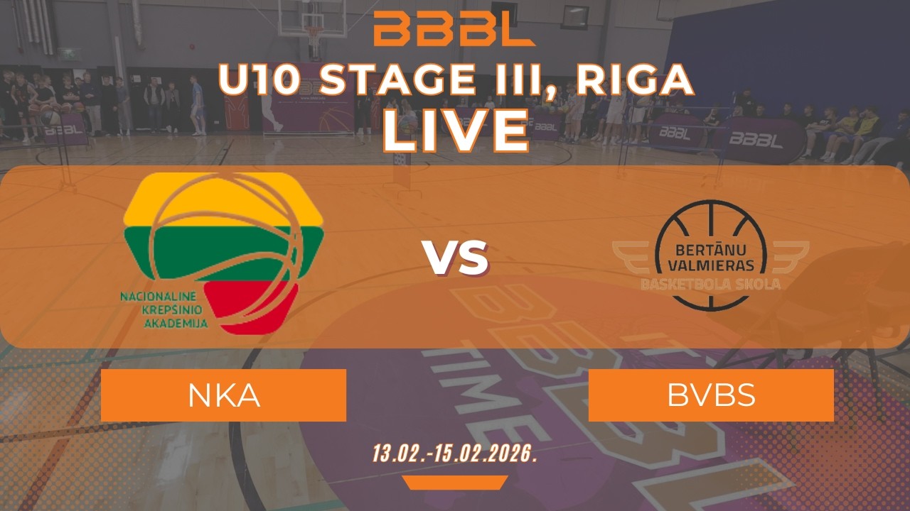 NKA Industris-2 2016 vs Bertans VBS 2016 | BBBL U10 | Stage III
