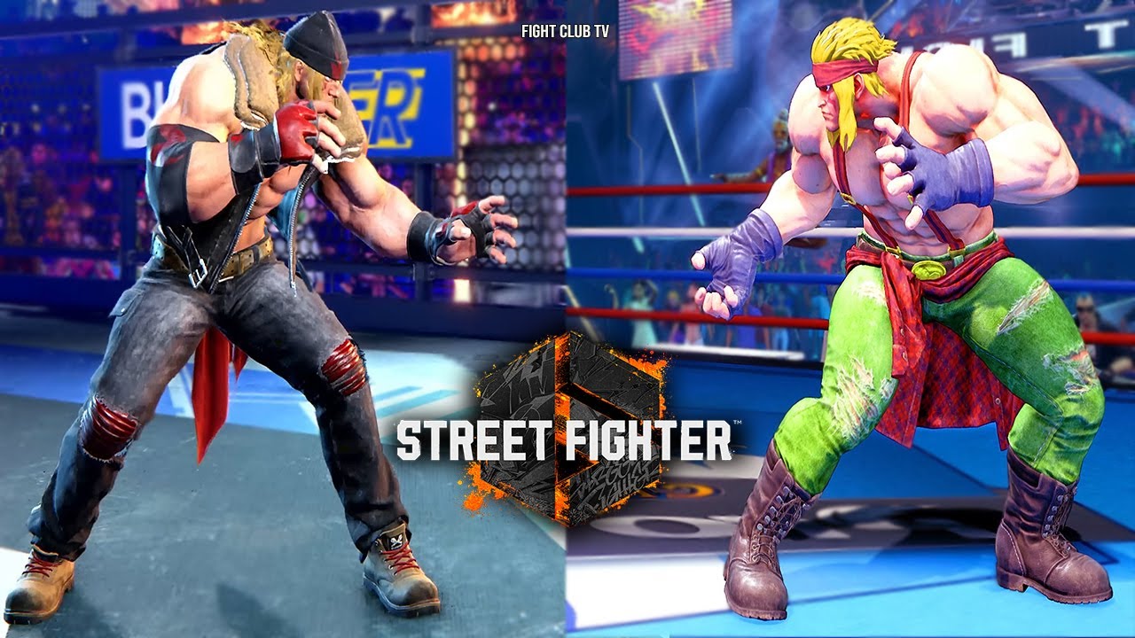 ALEX Gameplay Comparison (SF5 - SF6)