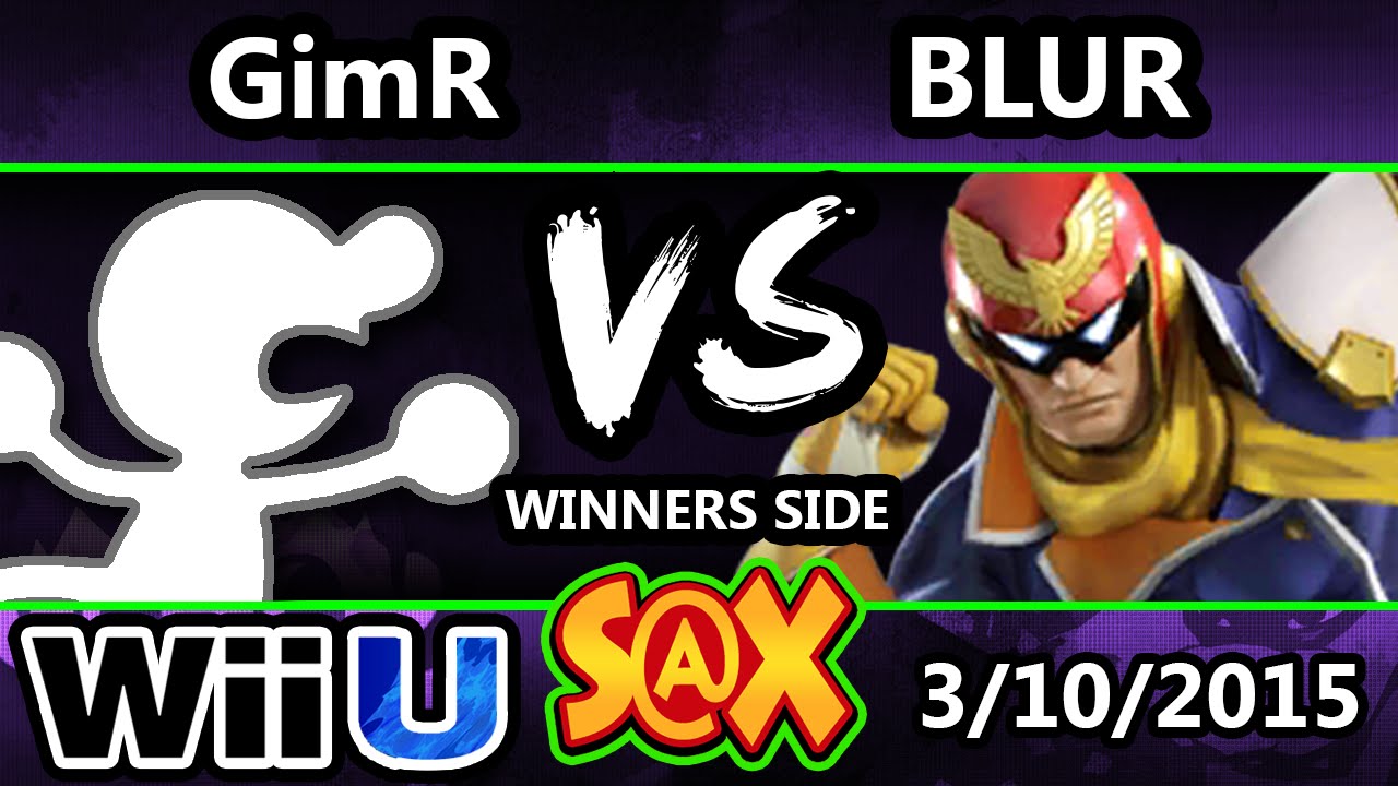 S@X - VGBC | GimR (G&W) Vs. Blur (Captain Falcon) SSB4 Tournament - Smash 4 - Smash Wii U