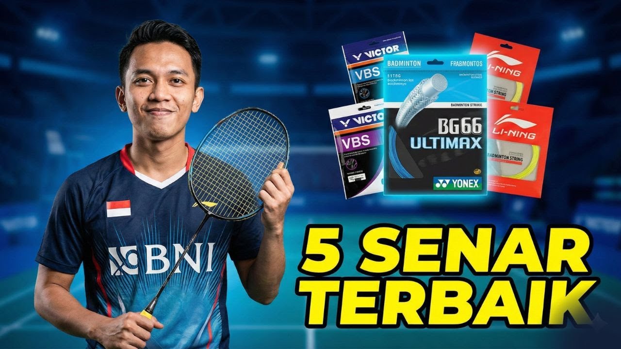 5 Senar Badminton Terbaik Untuk Pemula 2026 | Smash Kencang & Anti Pegal!