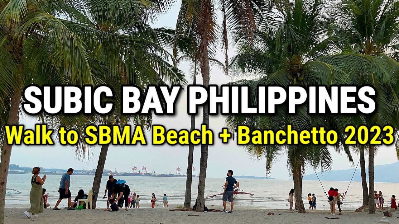 SUBIC BAY 2023 WALKING TOUR | Walk to SBMA Beach + Banchetto Night Market | Subic Philippines