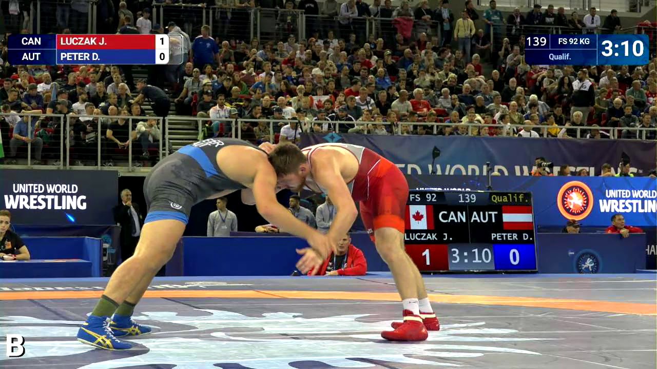 Qual. FS - 92 kg: J. LUCZAK (CAN) v. D. PETER (AUT)