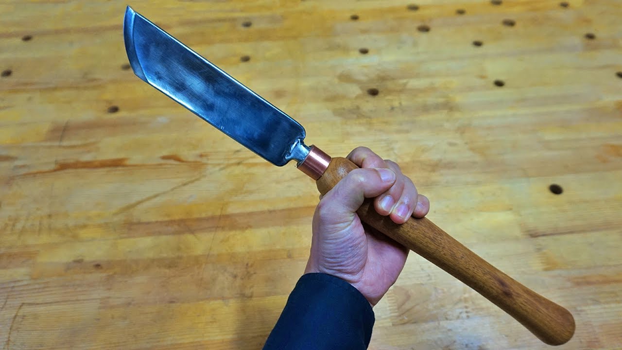 Making Woodturning Tools - Round Edge Skew Chisel