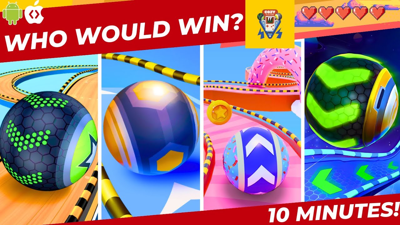 Who Would Win? Going Balls vs Action Balls v Candy Ball Run vs Space Rolling Balls