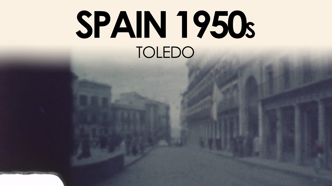 Archive footage of Toledo in the 1950s | Spain travel 8mm home movie film