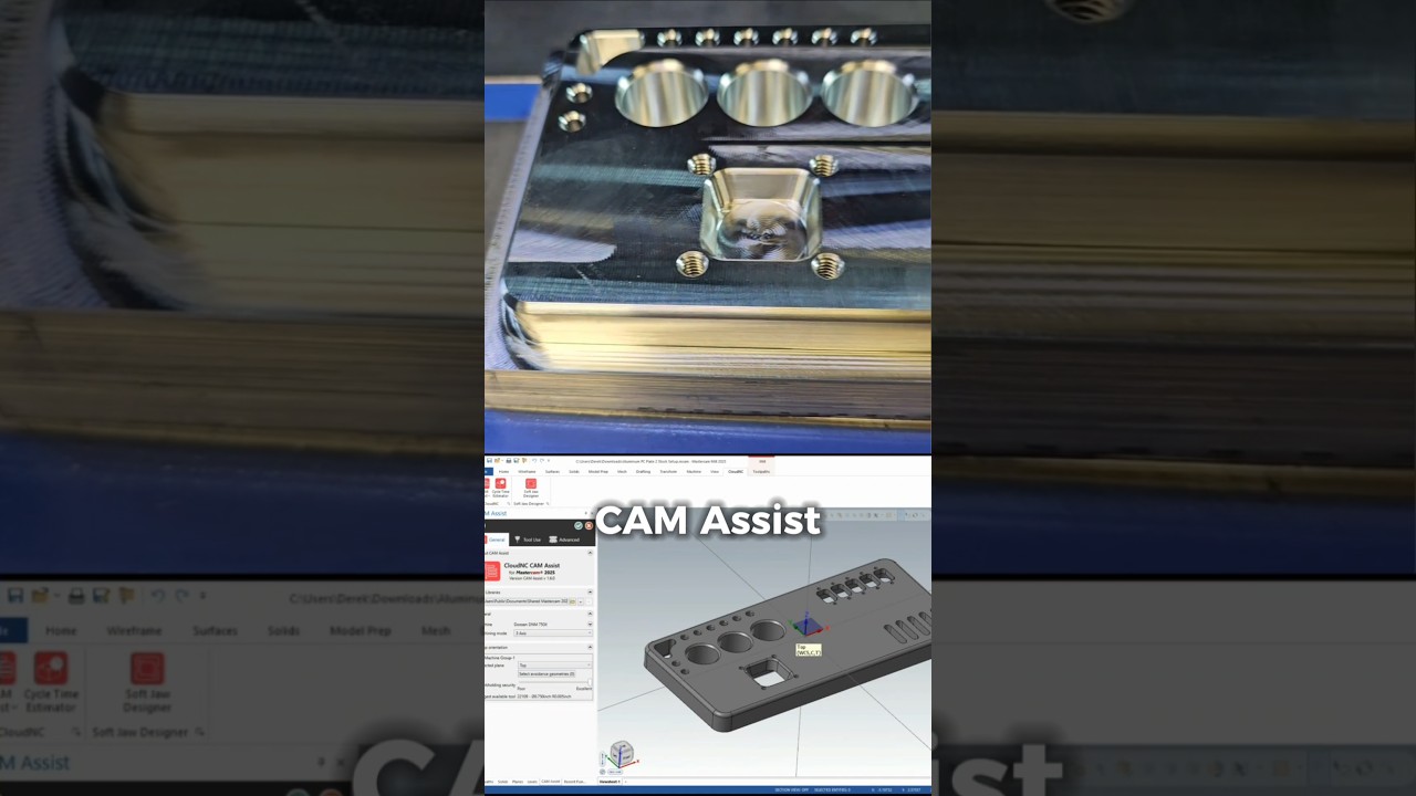 Trying out CAM Assist from CloudNC. CAM Assist is an Ai plugin for Mastercam and Fusion 360