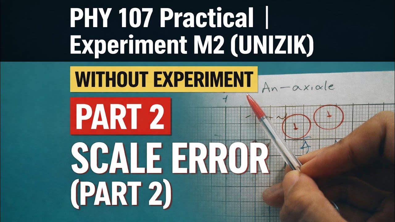 Физика UNIZIK 107 | Эксперимент M2: Построение графиков, разрывы и объяснение наклона (Часть 2)
