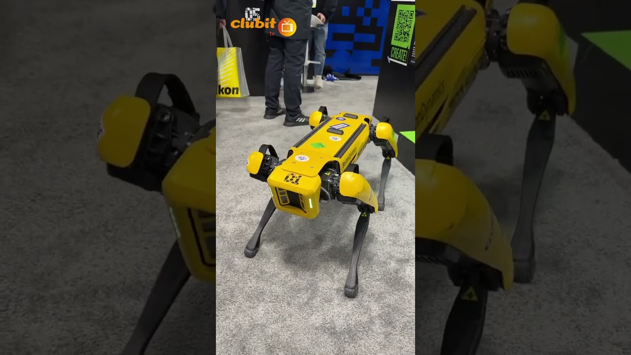 Boston Dynamics SPOT the Yellow Robotic Dog CES 2023