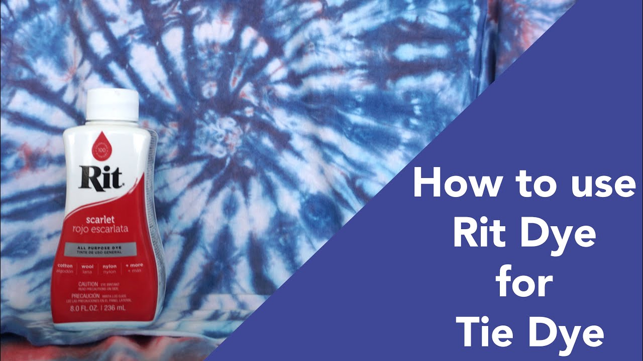 Как использовать краситель Rit для тай-дай